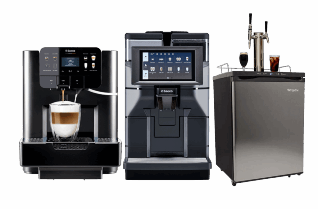 coffee machines and kegorator